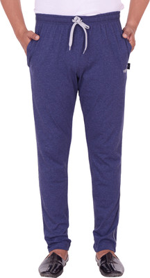 Vego Solid Men Blue Track Pants