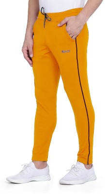 R RIDACHY Solid Men Yellow Track Pants