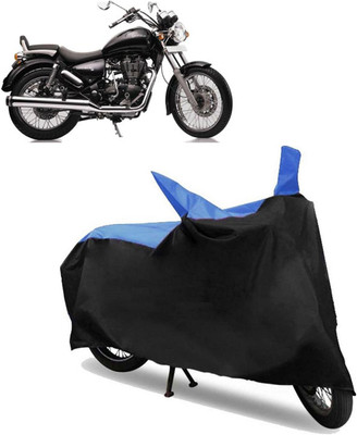 ABS AUTO TREND Two Wheeler Cover for Royal Enfield(Thunderbird 350, Blue, Black)