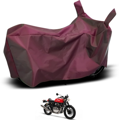 GOSHIV-car and bike accessories Waterproof Two Wheeler Cover for Royal Enfield(Continental GT, Maroon)