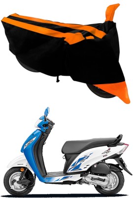 Ascension Two Wheeler Cover for Honda(Activa i, Orange, Black)