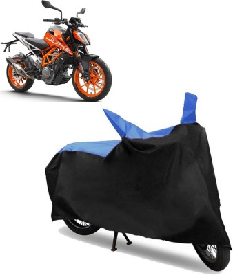 ABS AUTO TREND Two Wheeler Cover for KTM(390 Duke, Blue, Black)