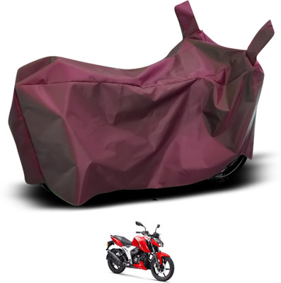 GOSHIV-car and bike accessories Waterproof Two Wheeler Cover for TVS(Apache, Maroon)