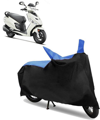 ROYAL AUTO MART Two Wheeler Cover for Hero(Dash, Black, Blue)