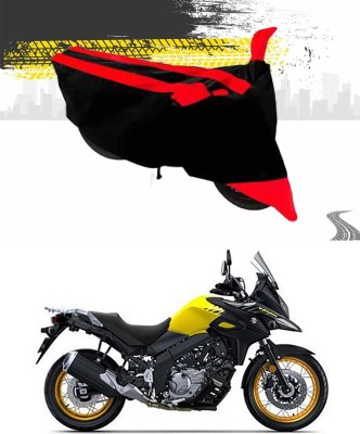 Genipap Two Wheeler Cover for Suzuki(V-Strom 650 XT, Red, Black)