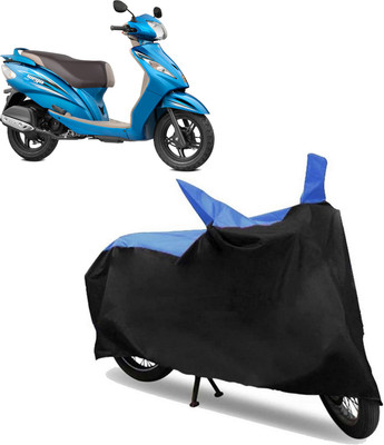 ABS AUTO TREND Two Wheeler Cover for TVS(Wego, Blue, Black)