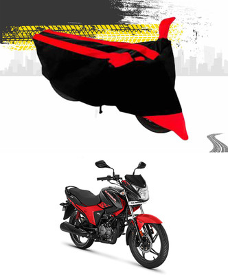 AutoRash Two Wheeler Cover for Hero(Glamour, Red, Black)