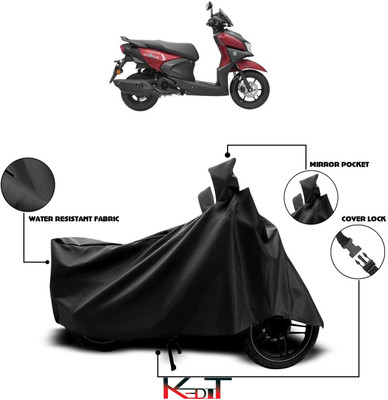 KEDIT Waterproof Two Wheeler Cover for Yamaha(Ray ZR, Black)