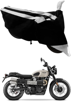 Ascension Two Wheeler Cover for Triumph(Street Scrambler, Silver, Black)