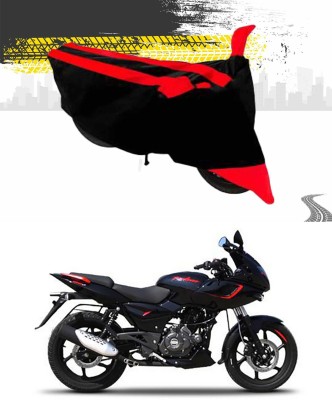 Ascension Two Wheeler Cover for Bajaj(Pulsar 180 DTS-i, Red, Black)