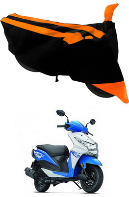 THE REAL ARV Two Wheeler Cover for Honda(Dio, Orange, Black)
