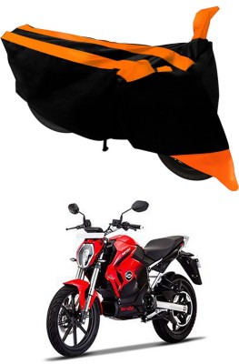 Ascension Two Wheeler Cover for Revolt(RV 400, Orange, Black)