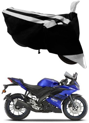 Genipap Two Wheeler Cover for Yamaha(YZF R15 V3.0, Silver, Black)