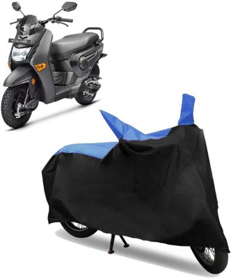 ROYAL AUTO MART Two Wheeler Cover for Honda(Dio, Black, Blue)