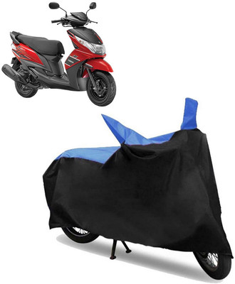 ROYAL AUTO MART Two Wheeler Cover for Yamaha(Ray Z, Black, Blue)