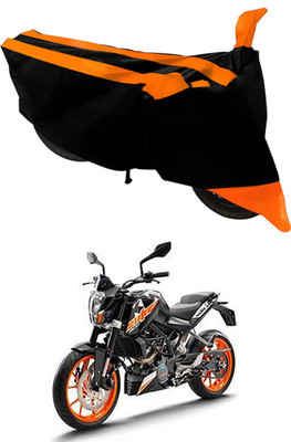 THE REAL ARV Two Wheeler Cover for KTM(Duke 200, Orange, Black)