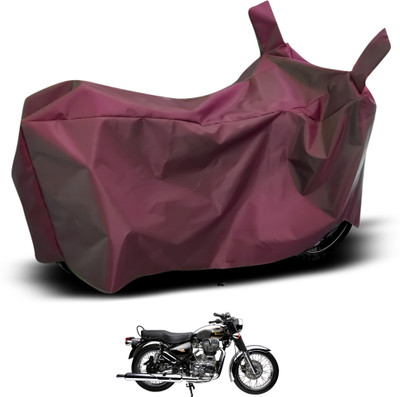 GOSHIV-car and bike accessories Waterproof Two Wheeler Cover for Royal Enfield(Electra Delux, Maroon)
