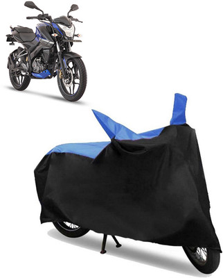 ROYAL AUTO MART Two Wheeler Cover for Bajaj(Pulsar NS 160, Black, Blue)