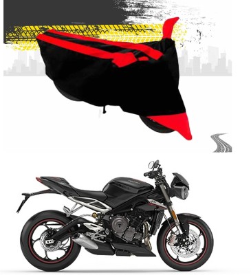 Ascension Two Wheeler Cover for Triumph(Street Triple RS, Red, Black)