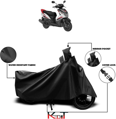 KEDIT Waterproof Two Wheeler Cover for Yamaha(Ray Z, Black)