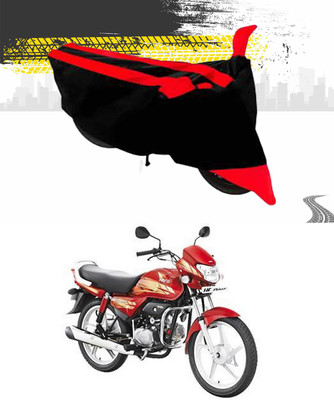 AutoRash Two Wheeler Cover for Hero(HF Deluxe, Red, Black)