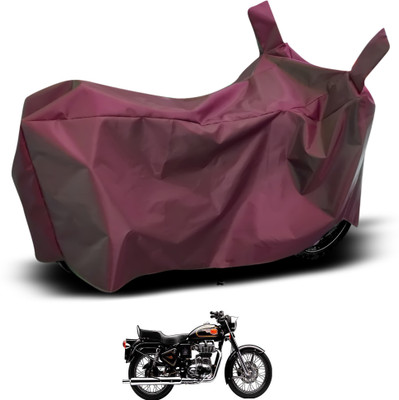 GOSHIV-car and bike accessories Waterproof Two Wheeler Cover for Royal Enfield(Twin spark, Maroon)