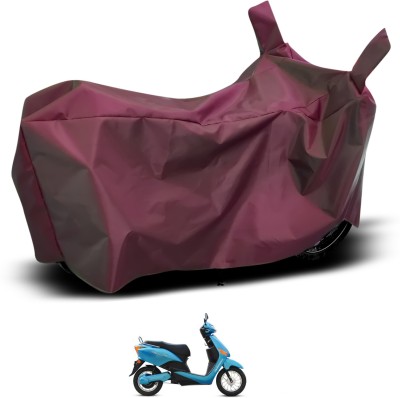 GOSHIV-car and bike accessories Waterproof Two Wheeler Cover for Hero(Electric Optima, Maroon)