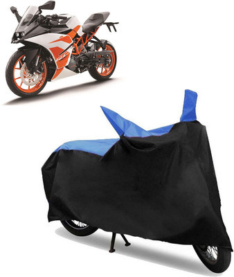 ROYAL AUTO MART Two Wheeler Cover for KTM(RC 200, Black, Blue)