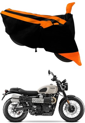 Ascension Two Wheeler Cover for Triumph(Street Scrambler, Orange, Black)