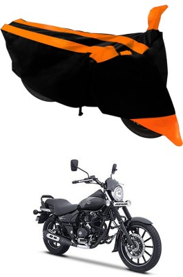 Ascension Two Wheeler Cover for Bajaj(Avenger 160 Street, Orange, Black)