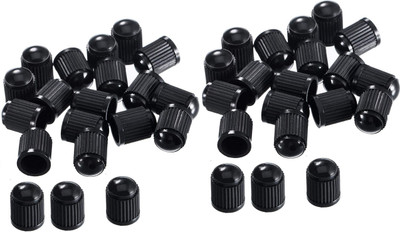 Zealsy Plastic Tyre Valve Cap for Car, Bike(Round)