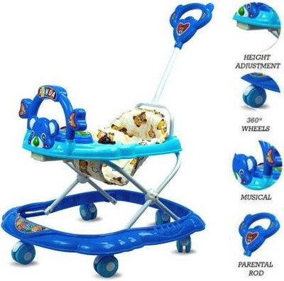 PANDA Musical 3-in-1 Walker With Parent Rod(Multicolor)