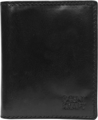 DCENT KRAFT Men & Women Casual, Evening/Party, Formal, Travel, Trendy Black Genuine Leather Wallet(7 Card Slots)