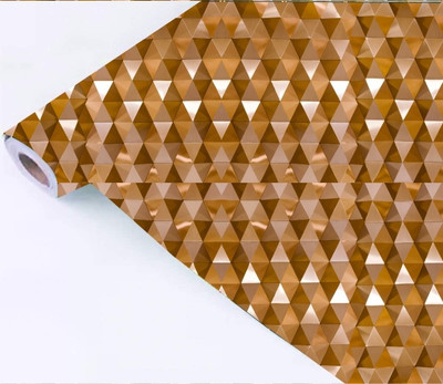 ASA PRINT SOLUTION Vinyl Abstract Yellow, Brown Wallpaper(L x W: 228 cm x 40 cm)