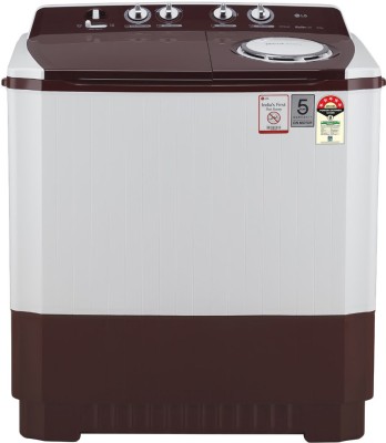 LG 10 kg Semi Automatic Top Load Maroon, White(P1050SRAZ)   Washing Machine  (LG)