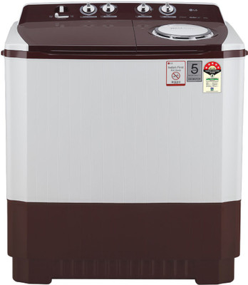 LG 10 kg Semi Automatic Top Load Maroon, White(P1050SRAZ) (LG)  Buy Online