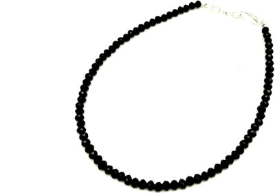 AKS Jewelz BlkCry_Single Crystal Anklet