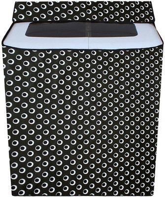 Nitasha Semi-Automatic Washing Machine  Cover(Width: 63 cm, Black, White)
