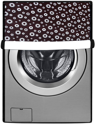 Nitasha Front Loading Washing Machine  Cover(Width: 58 cm, Black, White)