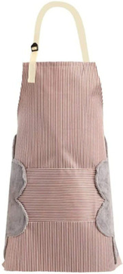 HEXONIQ Cotton Home Use Apron - Medium(Grey, Single Piece)