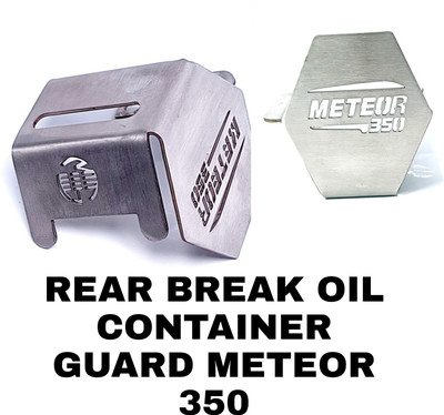 imad REAR BREAK OIL CONTAINER GUARD FOR METEOR 350 Bike Crash Guard(Royal Enfield)