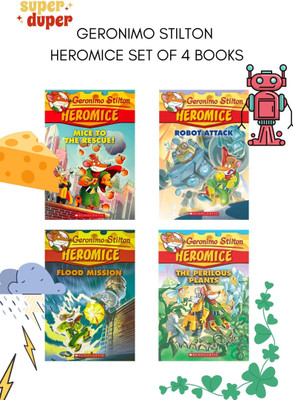 Geronimo Stilton Heromice Set of 4 Books(English, Paperback, unknown)