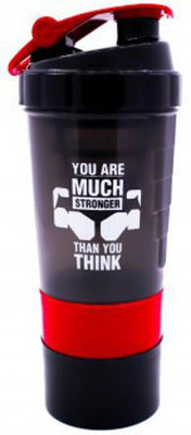 Myfavworld 600 ml Plastic Shaker(Pack of 1, Red)