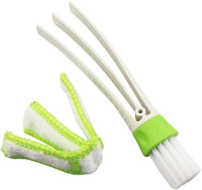 SWISS WONDER Plastic, Microfibre, Nylon Dry Brush(White, Green)