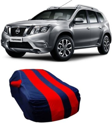 TRQ Car Cover For Nissan Terrano (With Mirror Pockets)(Multicolor)