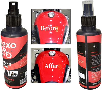 MOTEXO Liquid Car Polish for Chrome Accent, Dashboard, Exterior, Leather, Metal Parts, Bumper(400 ml, Pack of 2)