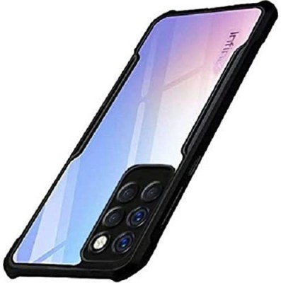 TempGlow Back Cover for Infinix Note 10 Pro(Black, Transparent, Grip Case, Pack of: 1)