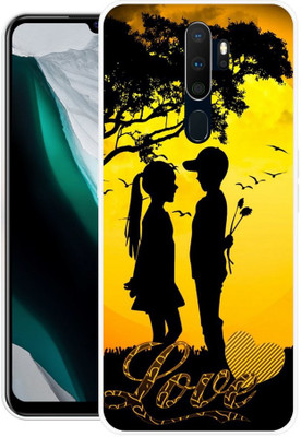 FITESTAR Back Cover for Oppo A5 2020, Oppo A9 2020(Black, Orange, Grip Case, Silicon, Pack of: 1)