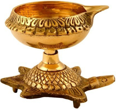 NAVYAKSH Brass Table Diya(Height: 1.5 inch)