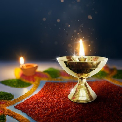 SBBCO Pyali Deep Brass Brass Table Diya(Height: 3 inch)